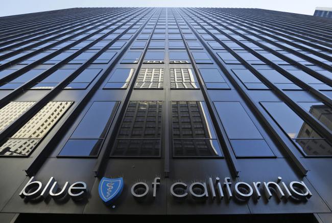 FILE - In this April 8, 2015, file photo, is the headquarters building of Blue Shield of California in San Francisco. (AP Photo/Eric Risberg, File)