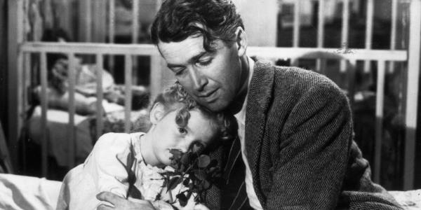 Jimmy Stewart in the Christmas classic It's a Wo<em></em>nderful Life.