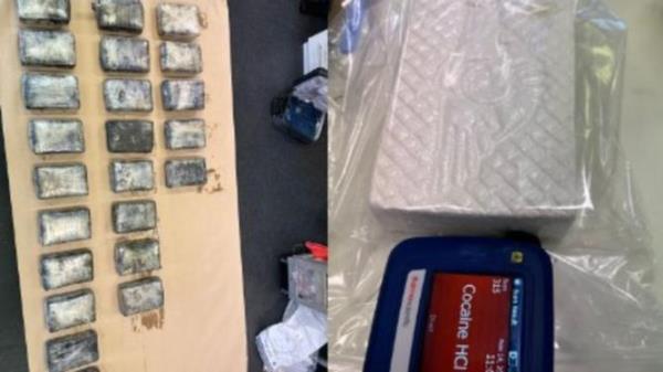 The suspicious packages co<em></em>ntain an estimated 23kg of cocaine. Supplied