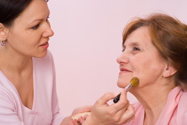 face powder makeup tricks over 50, makeup for older women