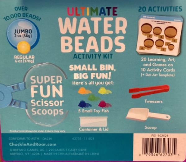 Chuckle & Roar Ultimate Water Beads Activity Kit recall